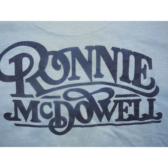 Vintage 80s Ronnie McDowell Unicorn Single Stitch T-Shirt Men's XL Concert Tour - Picture 6 of 7